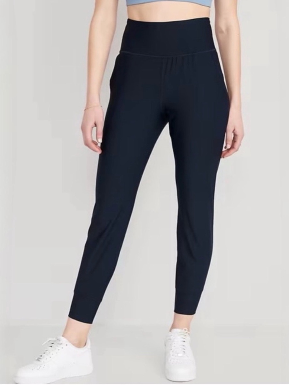 NEW Old Navy Powersoft High-Rise Go-Dry Jogger Pants Blue  Women's SMALL